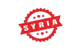 Syrië postzegel rubber met grunge stijl Aan wit achtergrond vector
