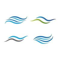 water wave logo afbeeldingen vector