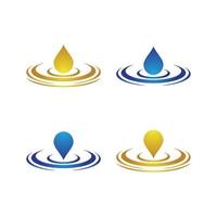 waterdruppel logo afbeeldingen vector