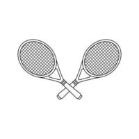 tennis icoon vector. tennis racket illustratie teken. sport symbool of logo. vector