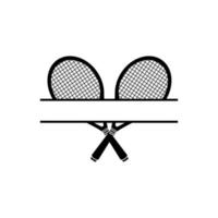 tennis icoon vector. tennis racket illustratie teken. sport symbool of logo. vector