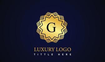 modern luxe brief logo voor elegant bedrijf en bedrijf vector