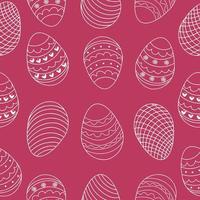naadloos patroon van eieren, hand getekend. decoratief reeks van eieren. vector illustratie.