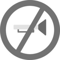 hoorns verboden vector icoon