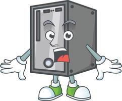 CPU mascotte icoon ontwerp vector