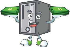 CPU mascotte icoon ontwerp vector