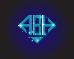 abh brief logo creatief ontwerp. abh uniek ontwerp. vector
