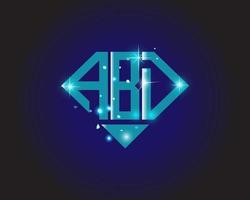 abd brief logo creatief ontwerp. abd uniek ontwerp. vector
