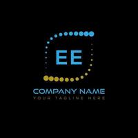 ee brief logo creatief ontwerp. ee uniek ontwerp. vector