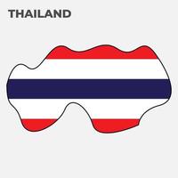 Thailand vlag vector abstract illustratie