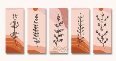 bloemen behang esthetisch ontwerp achtergrond vector