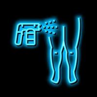 been bruinen verf neon gloed icoon illustratie vector