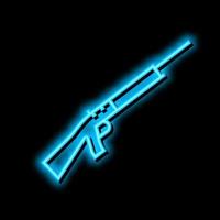 jachtgeweer wapen neon gloed icoon illustratie vector