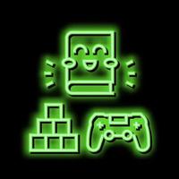 gaming boek neon gloed icoon illustratie vector