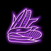 maïskolf maïs blad kleur icoon vector illustratie