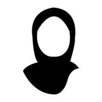 hijab icoon illustratie vector