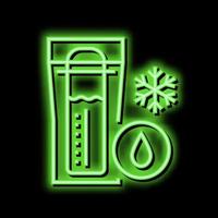 bevriezing melk opslagruimte neon gloed icoon illustratie vector