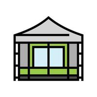 huis tent vakantie kleur icoon vector illustratie