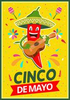 Cinco De Mayo Posterontwerp vector