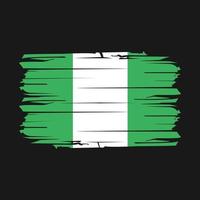 Nigeria vlag borstel vector