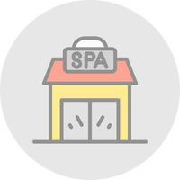 spa centrum vector icoon ontwerp