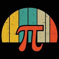 retro pi dag vector t-shirt