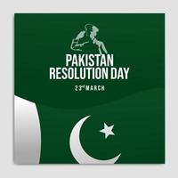 pakistan resolutie dag, 23 maart vector