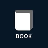 boek gemakkelijk vector logo icoon.