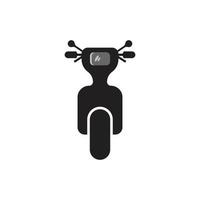 scooter motor silhouet vector logo icoon