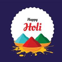 gelukkig holi festival van kleuren Indisch festival viering vector illustraties