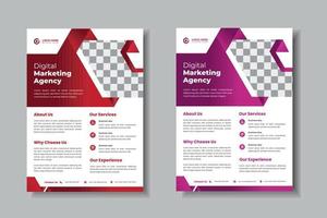 professioneel bedrijf sjabloon voor zakelijke folder, jaar- rapport, brochure, Hoes ontwerp en presentatie vector