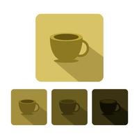 koffiekopje set vector