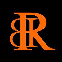 br, rb, b, r brieven abstract logo monogram vector