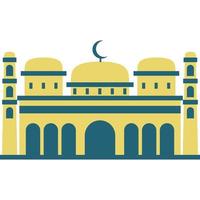 illustratie vector grafisch ontwerp modern vlak elegant Islamitisch moskee gebouw, geschikt voor diagrammen, kaart, infografieken, illustratie, en andere grafisch verwant middelen