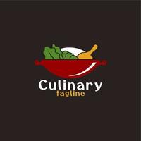 traditioneel voedsel gemakkelijk logo vector