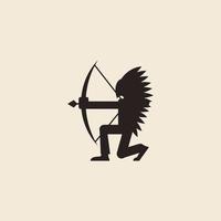 gemakkelijk logo van apache en pijl vector