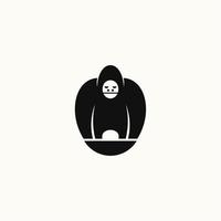 gorilla gemakkelijk logo vector