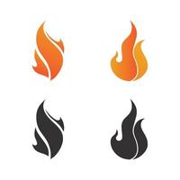brand vlam logo icoon vector reeks ontwerp sjabloon
