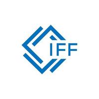 iff brief logo ontwerp Aan wit achtergrond. iff creatief cirkel brief logo concept. iff brief ontwerp. vector