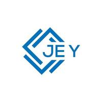 jey creatief cirkel brief logo concept. jey brief ontwerp. vector