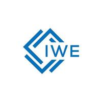 iwe brief logo ontwerp Aan wit achtergrond. iwe creatief cirkel brief logo concept. iwe brief ontwerp.iwe brief logo ontwerp Aan wit achtergrond. iwe c vector