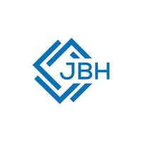 .jbh brief logo ontwerp Aan wit achtergrond. jbh creatief cirkel brief logo concept. jbh brief ontwerp. vector