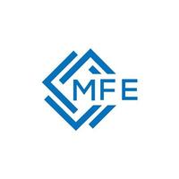 mfe brief logo ontwerp Aan wit achtergrond. mfe creatief cirkel brief logo concept. mfe brief ontwerp. vector