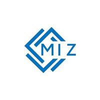 miz brief ontwerp.miz brief logo ontwerp Aan wit achtergrond. miz creatief cirkel brief logo concept. miz brief ontwerp. vector