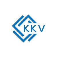 kkv brief logo ontwerp Aan wit achtergrond. kkv creatief cirkel brief logo concept. kkv brief ontwerp. vector