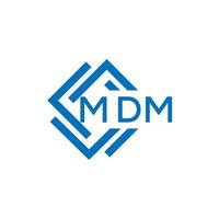 mdm brief logo ontwerp Aan wit achtergrond. mdm creatief cirkel brief logo concept. mdm brief ontwerp. vector