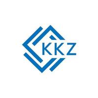 kkz brief logo ontwerp Aan wit achtergrond. kkz creatief cirkel brief logo concept. kkz brief ontwerp. vector