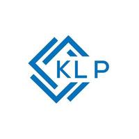 klp brief logo ontwerp Aan wit achtergrond. klp creatief cirkel brief logo concept. klp brief ontwerp. vector