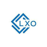 lxo brief logo ontwerp Aan wit achtergrond. lxo creatief cirkel brief logo concept. lxo brief ontwerp. vector