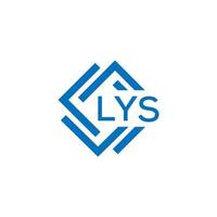 lys brief logo ontwerp Aan wit achtergrond. lys creatief cirkel brief logo concept. lys brief ontwerp. vector